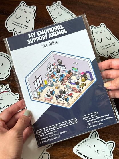 MESA’s Stick-a-Scene Combo: The Purrfect Café & The Office Stickers