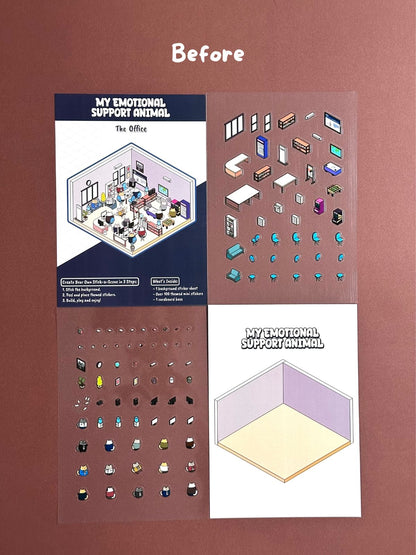 MESA’s Stick-a-Scene Combo: The Purrfect Café & The Office Stickers