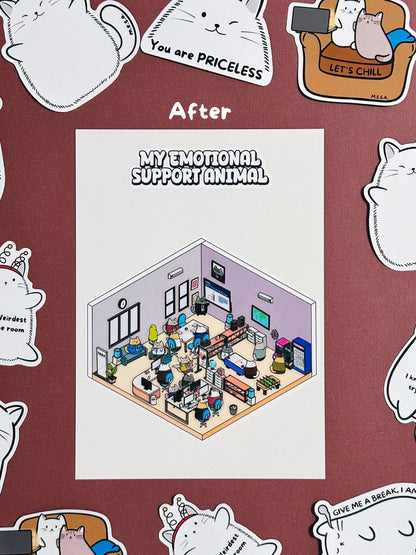 MESA’s Stick-a-Scene Combo: The Purrfect Café & The Office Stickers